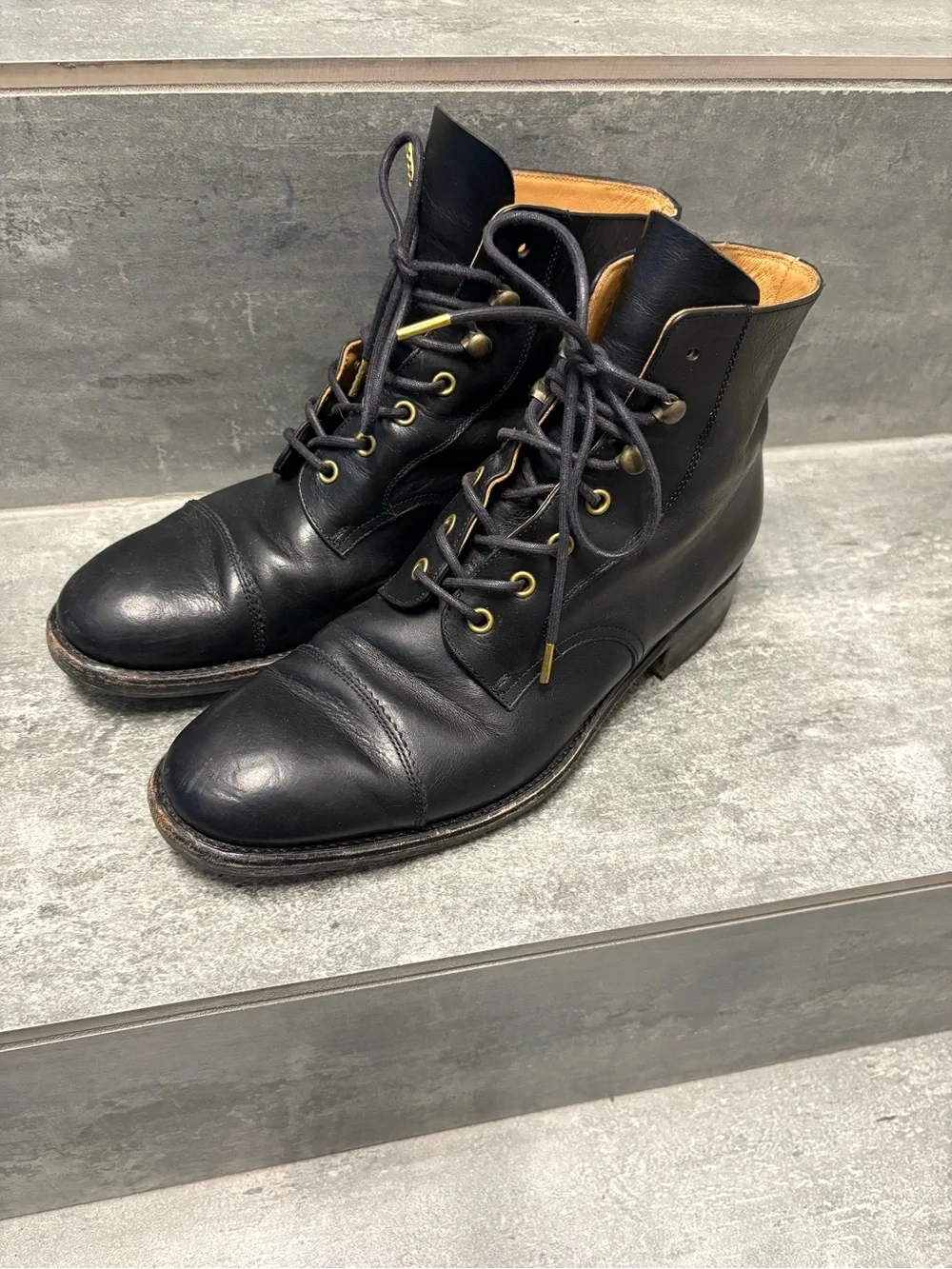 Sono Mitsu Men Shoes S300-114 Black Size 38 Leather Handmade